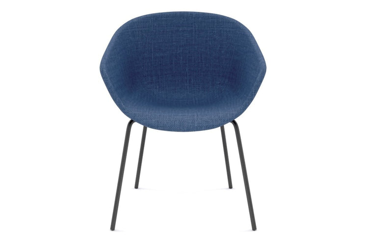 Teddy Fabric Tub Chair - 4 Leg Base Jasonl blue upholstered black 