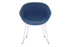 Teddy Fabric Tub Chair - Sled Base - Thumbnail 7 