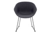 Teddy Fabric Tub Chair - Sled Base - Thumbnail 3 
