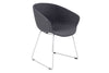 Teddy Fabric Tub Chair - Sled Base - Thumbnail 2 