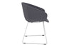 Teddy Fabric Tub Chair - Sled Base - Thumbnail 6 