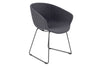 Teddy Fabric Tub Chair - Sled Base - Thumbnail 1 
