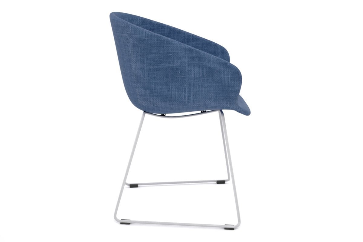 Teddy Fabric Tub Chair - Sled Base Jasonl 