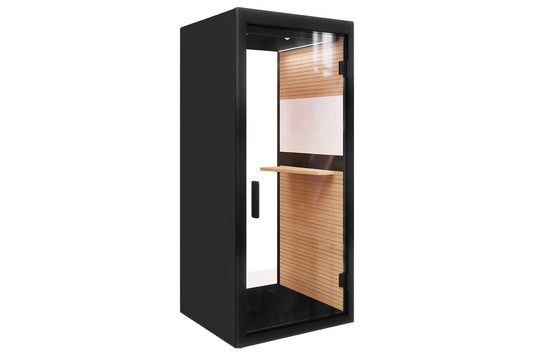 Telepod Phone Booth - Black Frame Jasonl moody charcoal 