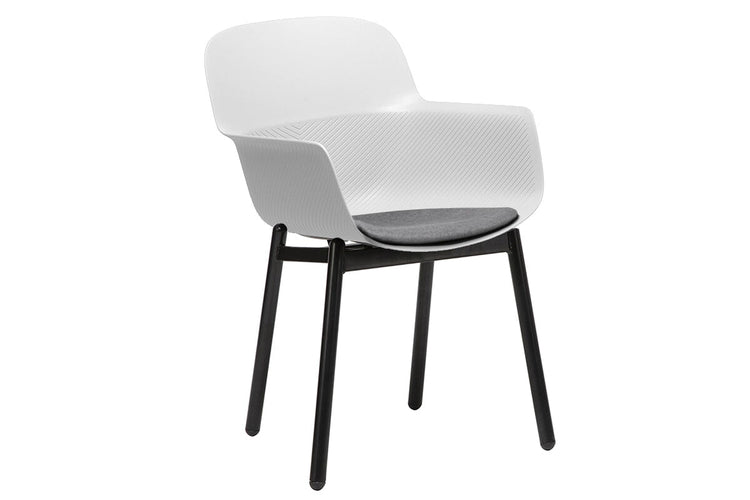 Tommy Tub Chair - 4 Leg Jasonl white with pad 