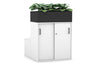 Uniform 4 Door Booth Seat + Planter Box [Black Handle] - Thumbnail 5 