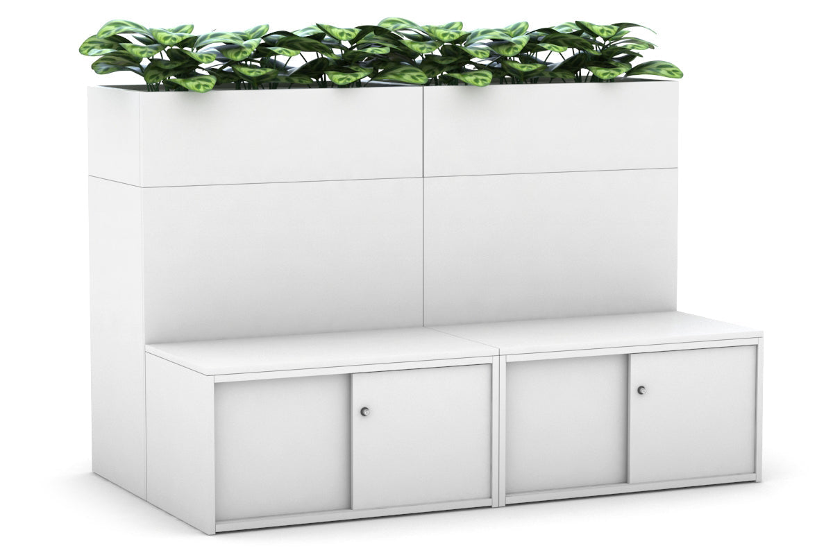 Uniform 8 Door Booth Seat + Planter Box [Silver Handle] Jasonl 