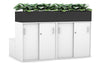 Uniform 8 Door Booth Seat + Planter Box [White Handle] - Thumbnail 5 