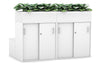 Uniform 8 Door Booth Seat + Planter Box [White Handle] - Thumbnail 3 