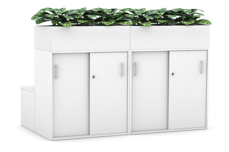 Uniform 8 Door Booth Seat + Planter Box [White Handle] Jasonl white 