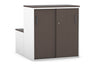 Uniform Activity Module - Med Sliding 2 Door Credenza with Low Sliding 2 Door Credenza [Black Handle] - Thumbnail 10 
