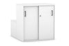 Uniform Activity Module - Med Sliding 2 Door Credenza with Low Sliding 2 Door Credenza [Black Handle] - Thumbnail 6 