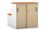 Uniform Activity Module - Med Sliding 2 Door Credenza with Low Sliding 2 Door Credenza - Seat Cushion [Black Handle] - Thumbnail 26 