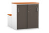 Uniform Activity Module - Med Sliding 2 Door Credenza With Low Sliding 2 Door Credenza - Seat Cushion [Silver Handle] - Thumbnail 29 