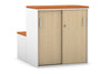 Uniform Activity Module - Med Sliding 2 Door Credenza With Low Sliding 2 Door Credenza - Seat Cushion [White Handle] - Thumbnail 26 