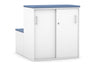 Uniform Activity Module - Med Sliding 2 Door Credenza With Low Sliding 2 Door Credenza - Seat Cushion [White Handle] - Thumbnail 6 