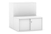 Uniform Activity Module - Med Sliding 2 Door Credenza with Low Sliding 2 Door Credenza [Silver Handle] - Thumbnail 6 