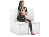 Uniform Activity Module - Med Sliding 2 Door Credenza with Low Sliding 2 Door Credenza [White Handle] - Thumbnail 5 