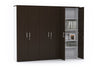 Uniform Large Storage Cupboard with Large Doors - Wenge[2400L x 1870W] - Thumbnail 3 
