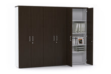  - Uniform Large Storage Cupboard with Large Doors - Wenge[2400L x 1870W] - 1
