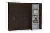 Uniform Large Storage Cupboard with Large Doors - Wenge[2400L x 1870W] - Thumbnail 5 