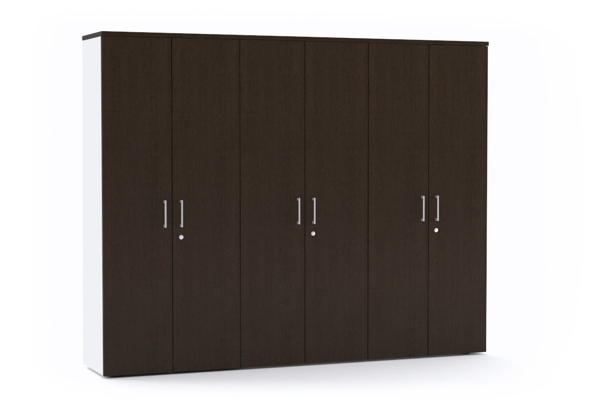 Uniform Large Storage Cupboard with Large Doors - Wenge[2400L x 1870W] Jasonl 