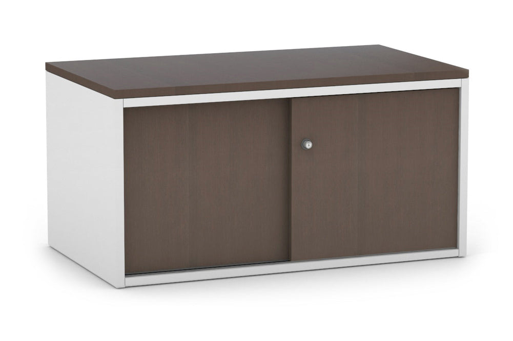 Uniform Low Sliding 2 Door Credenza-Wenge  