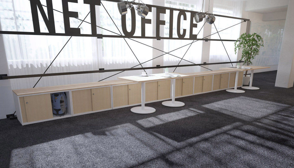 Uniform Low Sliding 2 Door Credenza-Wenge  