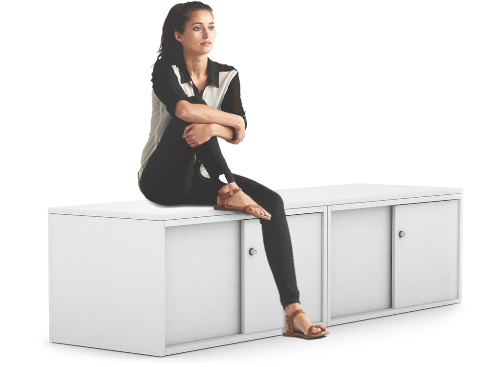 Uniform Low Sliding 4 Door Credenza-Wenge  