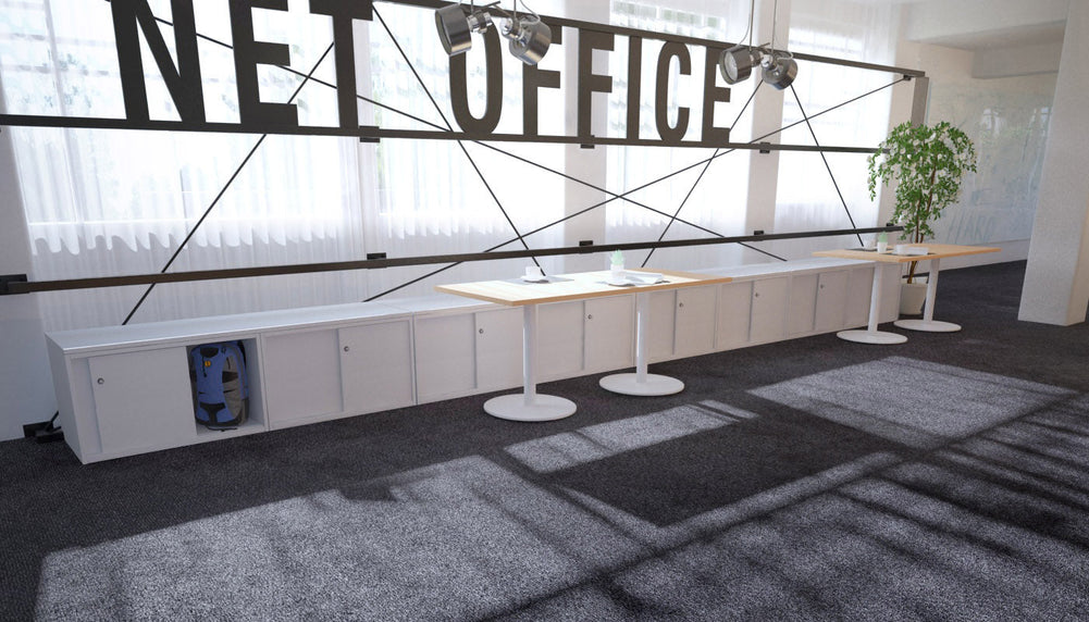 Uniform Low Sliding 4 Door Credenza-Wenge  