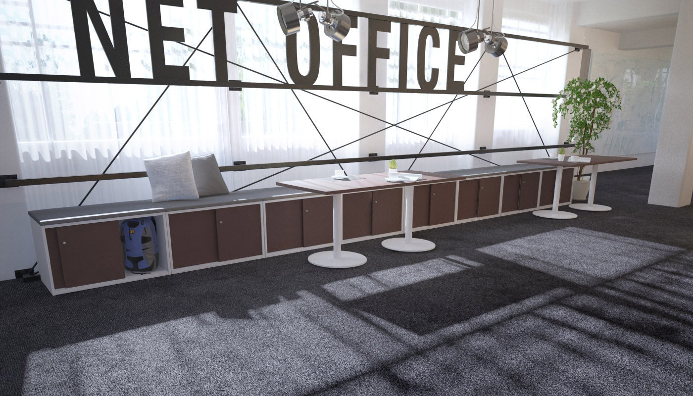 Uniform Low Sliding 4 Door Credenza - Top Cushion [Wenge] Jasonl 