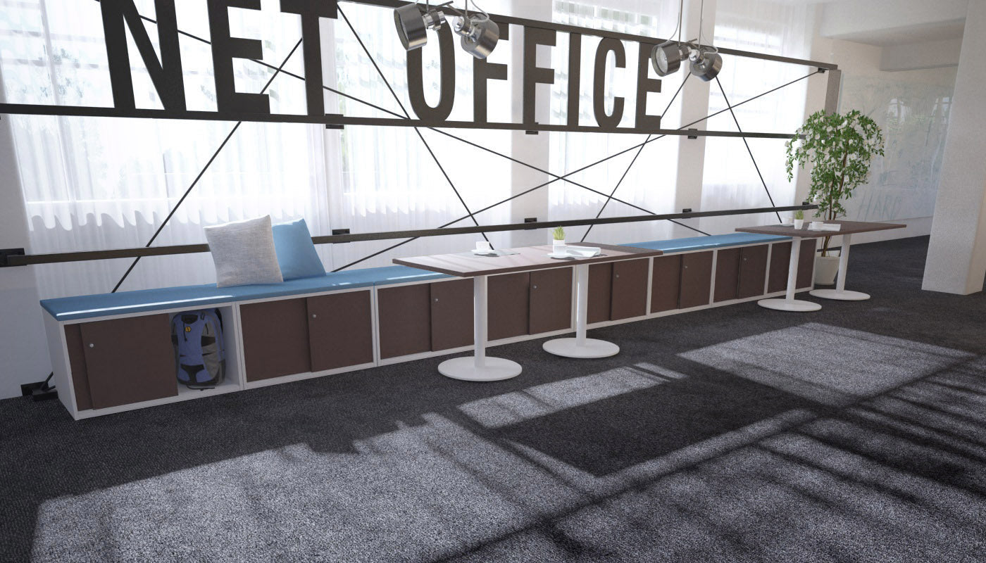 Uniform Low Sliding 4 Door Credenza - Top Cushion [Wenge] Jasonl 