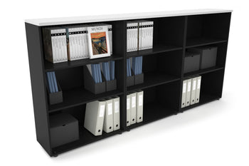  - Uniform Medium Open Bookcase [2400W x 1170H x 350D] - 1