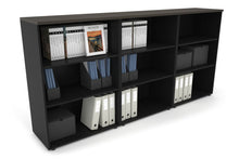  - Uniform Medium Open Bookcase [2400W x 1170H x 450D] - 1