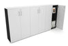 Uniform Medium Storage Cupboard with Medium Doors [2400W x 1170H x 350D] - Thumbnail 1 