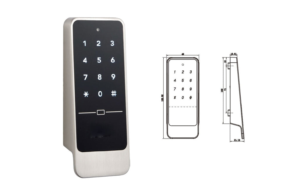 Uniform Melamine Locker White Carcass 2 Tier Door-digital keypad  