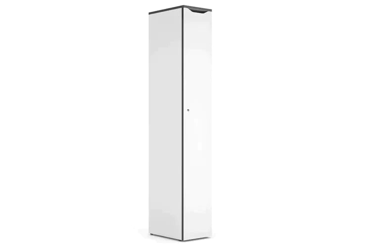 Uniform Melamine Locker White Carcass Single Door-none  