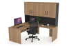 Uniform Panel Return Desk - Hutch with Doors [1400L x 1600W] - Thumbnail 21 