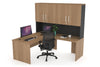 Uniform Panel Return Desk - Hutch with Doors [1400L x 1600W] - Thumbnail 20 
