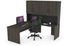 Uniform Panel Return Desk - Hutch with Doors [1600L x 1600W] - Thumbnail 24 