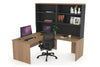 Uniform Panel Return Desk with Open Hutch [1400L x 1600W] - Thumbnail 8 