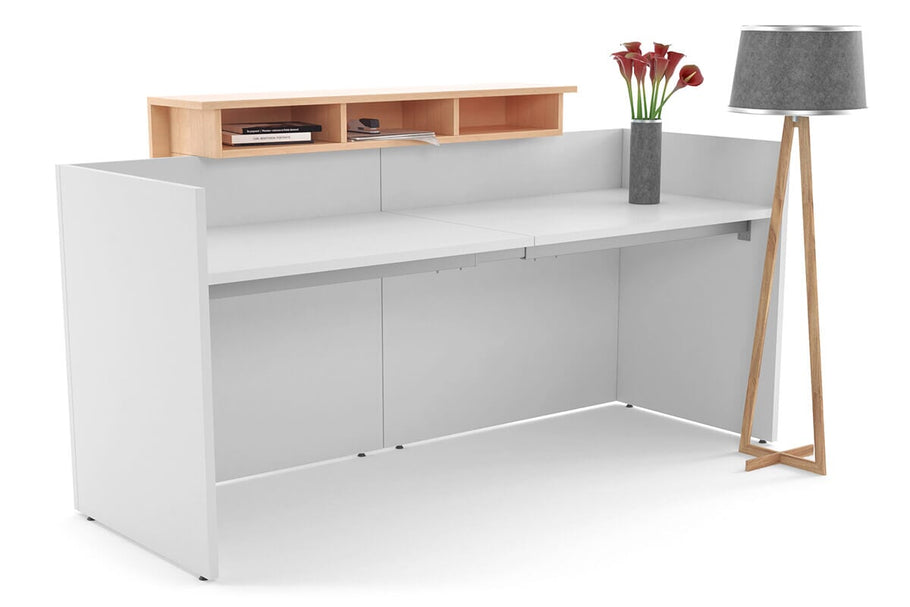 Environmental image of Uniform Reception Counter - White Desk