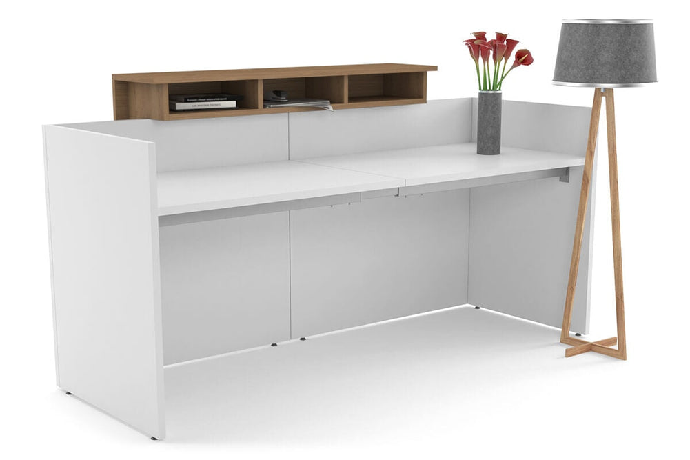 Uniform Reception Counter - White Desk-gloss  