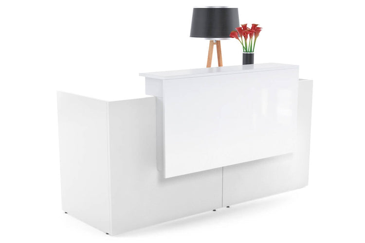 Uniform Reception Counter - White Desk Jasonl gloss 
