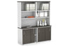 Uniform Sliding Door Credenza with Open Hutch [1600W x 750H x 450D] - Thumbnail 8 