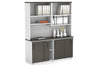 Uniform Sliding Door Credenza with Open Hutch [1600W x 750H x 450D] - Thumbnail 25 