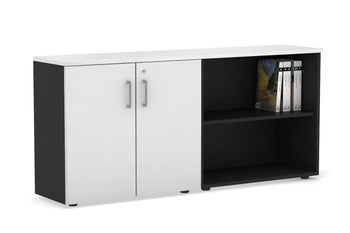  - Uniform Small 2 Door and Open Storage Unit [1600W x 750H x 350D] - 1
