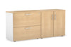 Uniform Small 2 Drawer Lateral File and 2 Door Cupboard - Thumbnail 6 