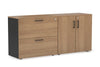 Uniform Small 2 Drawer Lateral File and 2 Door Cupboard - Thumbnail 21 