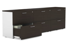  - Uniform Small 6 Drawer Lateral Filing Cabinet - Wenge - 1